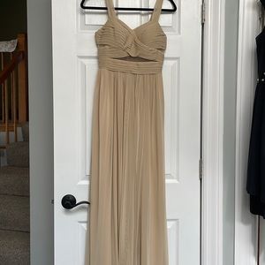 Bridesmaid dress in champagne